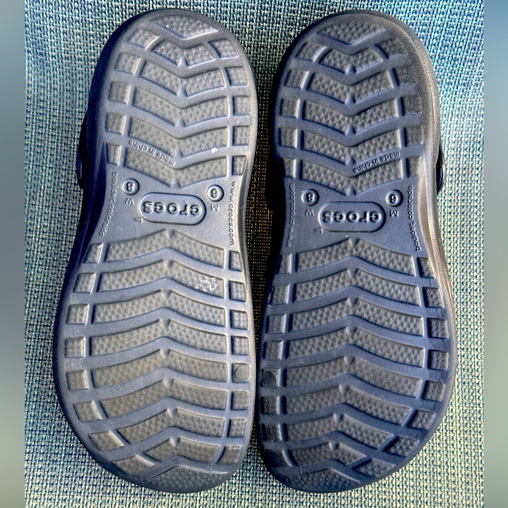 Crocs Specialist Work Clog Sandal Black Roomy Fit Mens 6 Womens 8 Solid - Picture 10 of 10